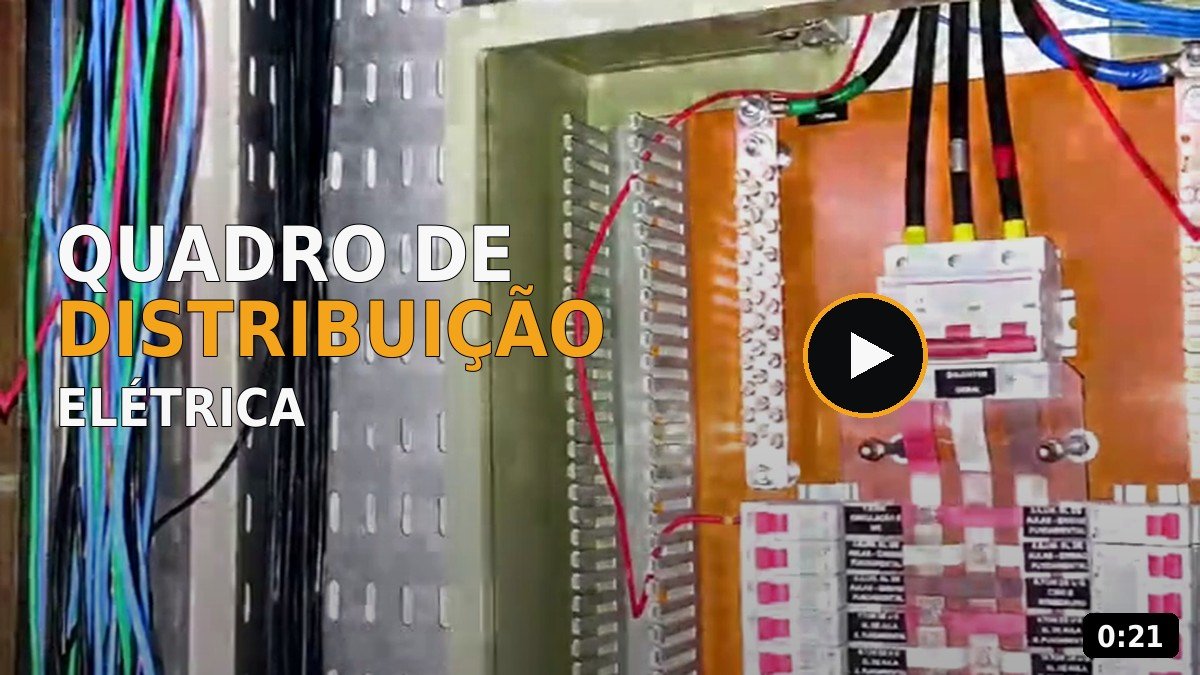 Montagem de quadro de distribuição elétrica